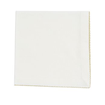Crochet Edge Napkin Gold