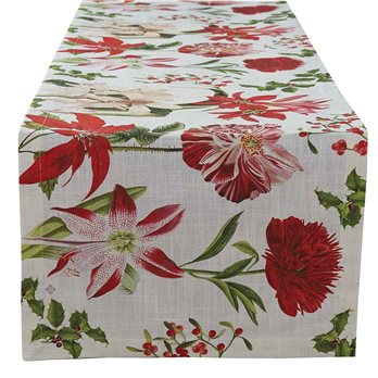 Holiday Botanicals Table Runner 15X72