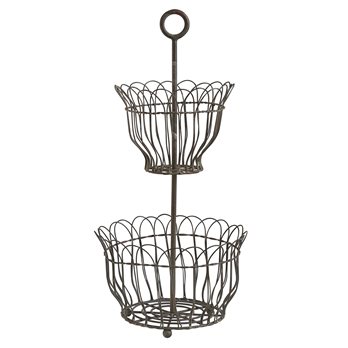 2-Tier Scallop Bowl Stand