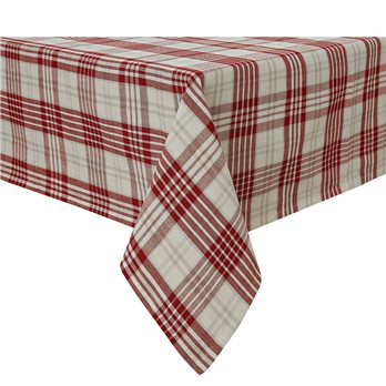 Peppermint Plaid Tablecloth 60X84