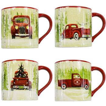 Christmas Vacation Mugs S/4