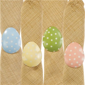 Easter Egg Napkin Rings Set Of 4