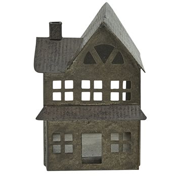 Metal House Tea Light Holder