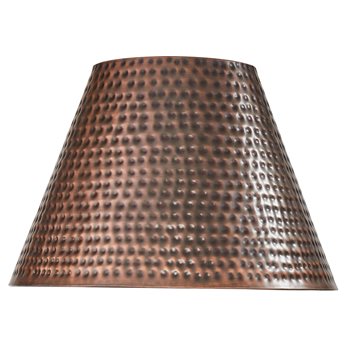Hammered Copper Finish Lampshade 14"