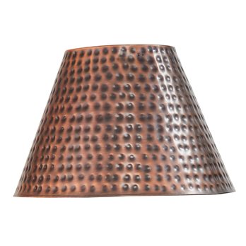 Hammered Copper Finish Lampshade 10"