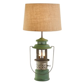 Green Camp Lantern Lamp With Shade