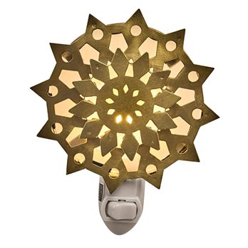 Gold Snowflake Night Light