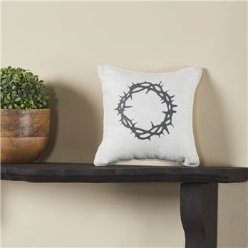 Risen Crown of Thorns Pillow 6x6