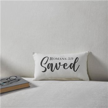 Risen Saved Pillow 7x13