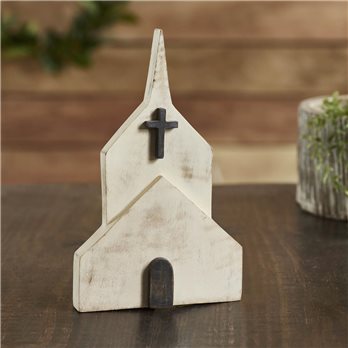 Wooden Block Church 10x6x1