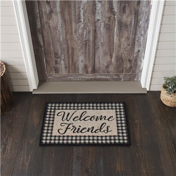 Finders Keepers Welcome Friends Coir Rug Rect 20x30