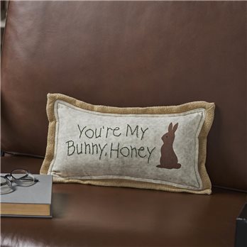 Spring In Bloom You're My Bunny Honey Pillow 7x13