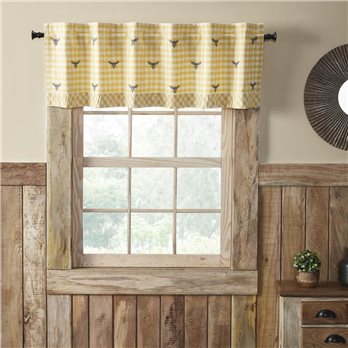 Buzzy Bees Ruffled Valance 18x60