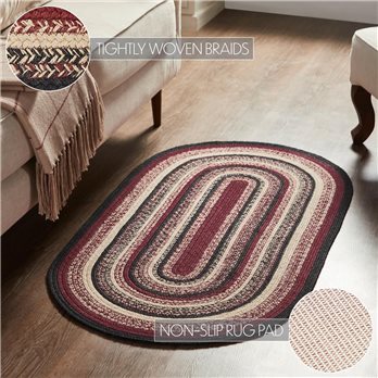 Connell Jute Rug Oval w/ Pad 27x48