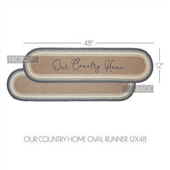 Finders Keepers Our Country Home Oval Runner 12x48