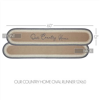 Finders Keepers Our Country Home Oval Runner 12x60