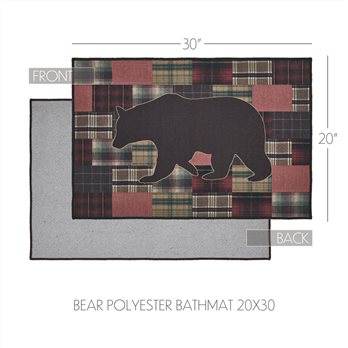 Wyatt Bear Polyester Bathmat 20x30