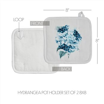 Finders Keepers Hydrangea Pot Holder Set of 2 8x8