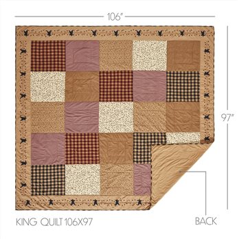 Pip Vinestar King Quilt 106Wx97L