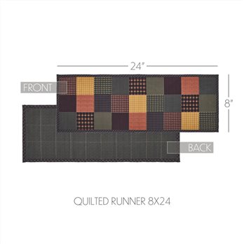 Heritage Farms Quilted Runner 8x24