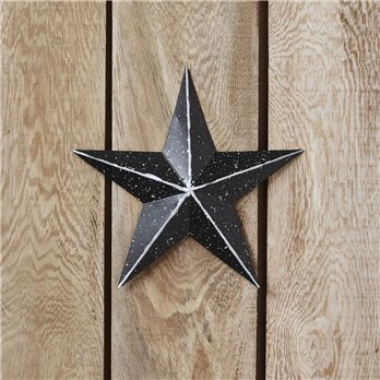 Metal Star Speckled Black Distressed 8x8