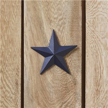 Metal Star Speckled Navy Distressed 4x4