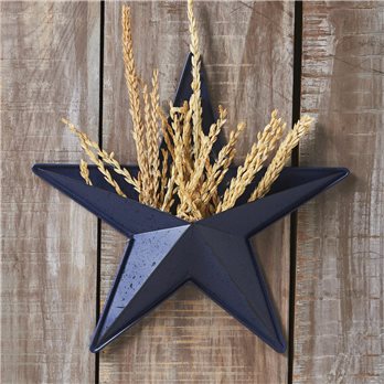 Metal Star Speckled w/ Pocket Navy Distressed 12x12