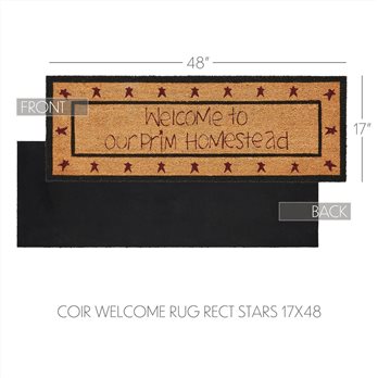 Buzzy Bees Coir Welcome Rug Rect 17x48