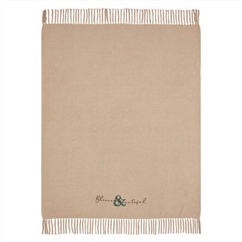Harvest Blessings Blessed &amp; Bountiful Woven Throw 50x60