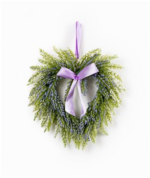 Lavender Twig Heart Wreath (Set of 2)