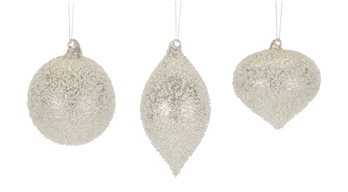 Beaded Glass Tree Ornament (Set of 6)