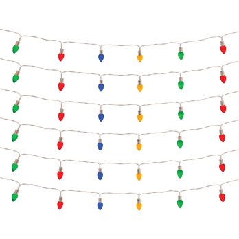 LED Lighted Strand with Classic Bulb Design (Set of 6 Strands)
