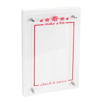 Christmas List Acyrlic Sign 15.5"L