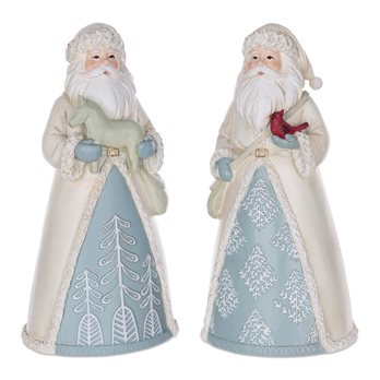 Winter Santa Figurine (Set of 2)