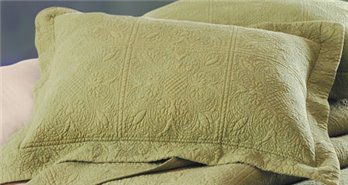 Sage Quilted Matelasse Standard Sham