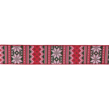 Nordic Snowflake Pattern Ribbon (Set of 2) 2.5" x 10 Yds.