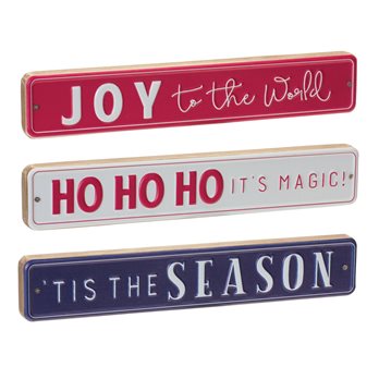 Christmas Sentiment Sign (Set of 6)