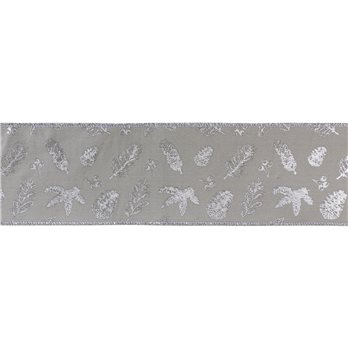 Wired Polyester Ribbon 4" x 5 yds. (Set of 2)