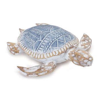 Geometric Etched Turtle 10.5"L