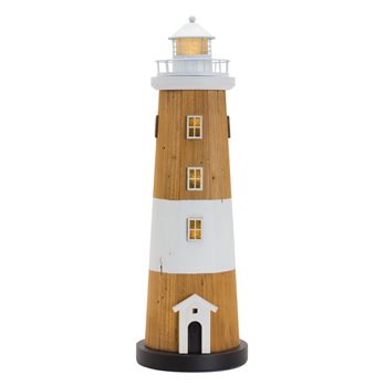 Lighted Lighthouse Decor 18.5"H