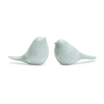 Modern Etched Bird Figurine (set of 4)