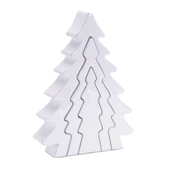 Wood Pine Tree Nesting Display (Set of 2)