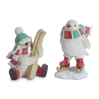 Winter Sport Bird Figurine (Set of 6)