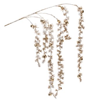 Snowy Hanging Pine Bell Branch (Set of 2)