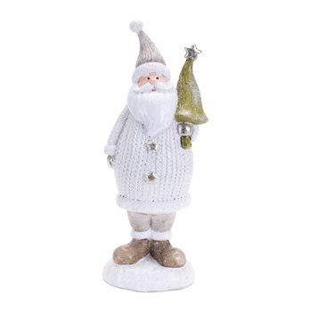 Sweater Santa Figurine with Tree (Set of 2)