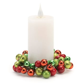Mini Ornament Cluster Candle Ring (Set of 6)