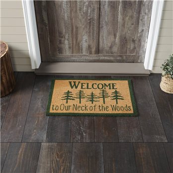 Neck Of Woods Coir Welcome Rug Rect 20x30