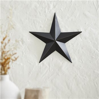 Metal Star Black Distressed 12x12