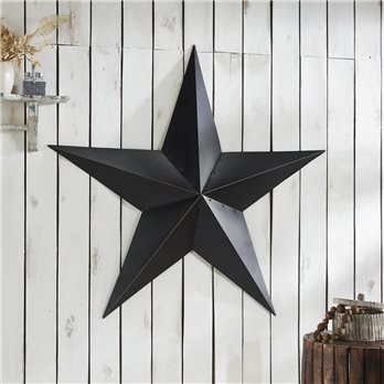 Metal Star Black Distressed 48x48