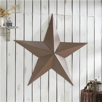 Metal Star Rust Brown Distressed 48x48